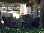 Patio furniture, Outdoor kitchen, TV, Gas grill